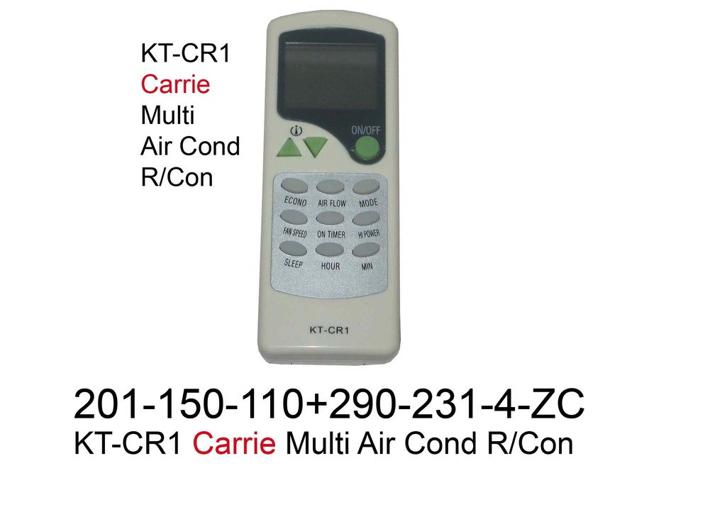 201 150 110 KT CR1 Carrie Multi Air Cond R Con
