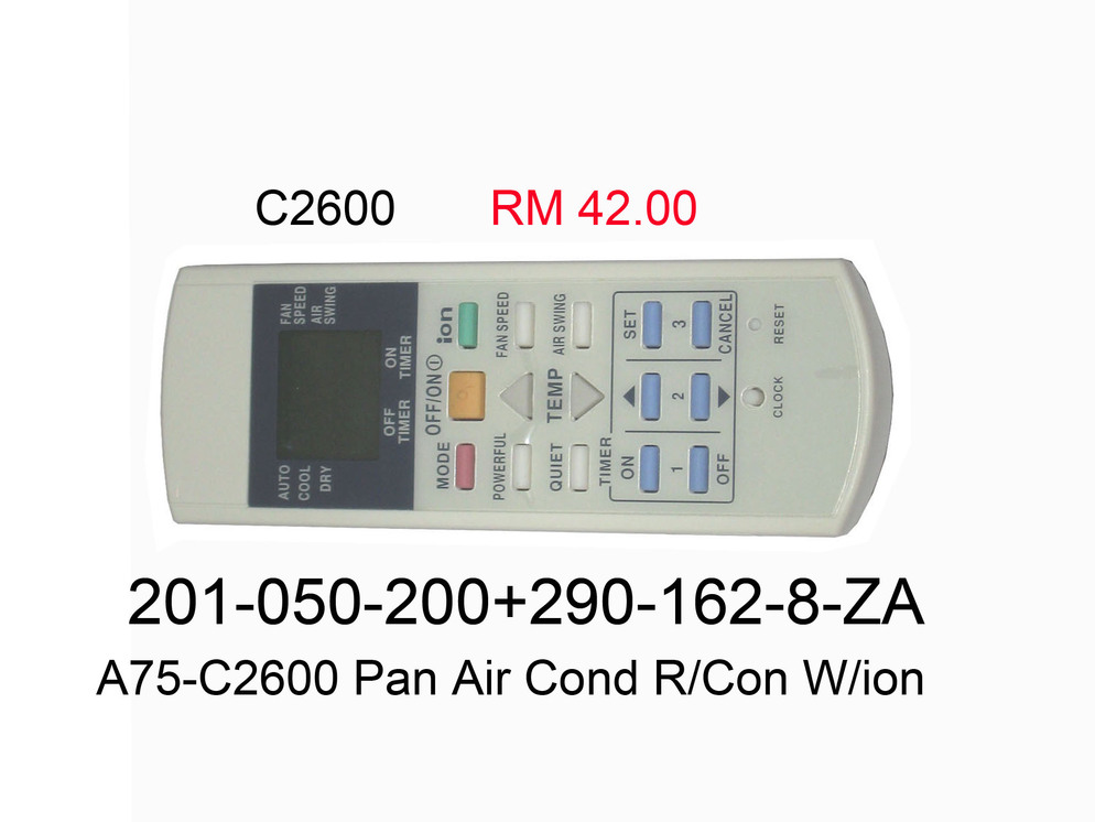 201050200 A75 C2600 Pan Air Cond R Con W ion