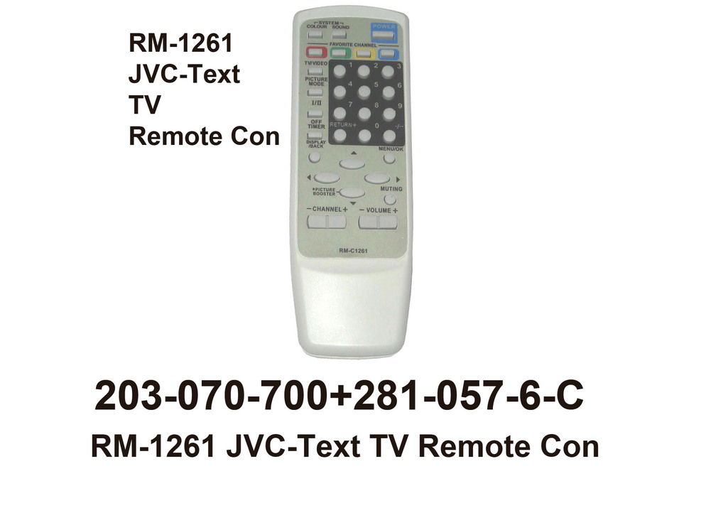 203 070 700 RM 1261 JVC Text TV R Con