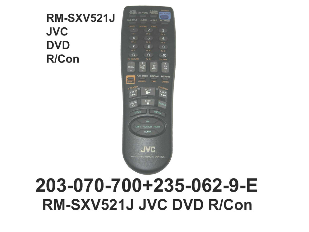203 070 700 RM SXV521J JVC DVD R Con