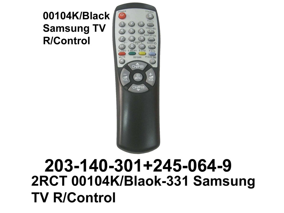 203 140 301  00104K Black SMS TV R Control