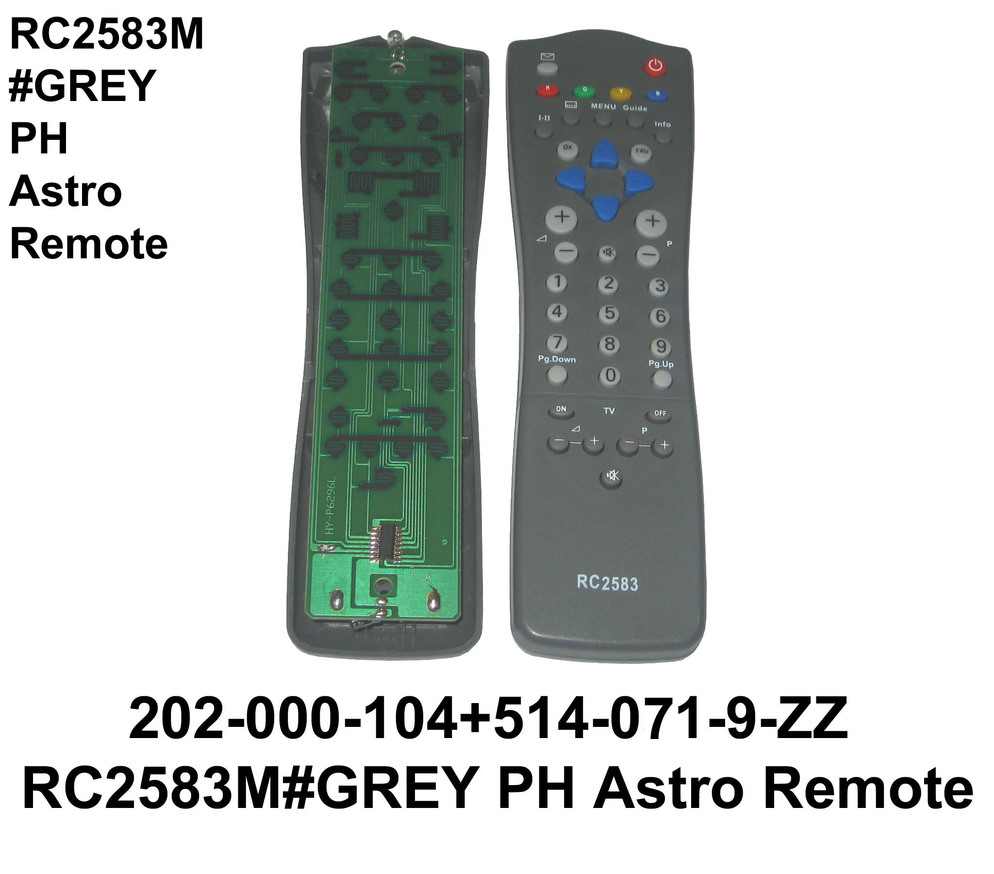 202 000 104 RC2583M GREY PH ASTRO REMOTE CONTROL