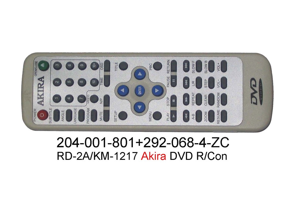 204 001 801 RD 2A KM 1217 Akira DVD R Con