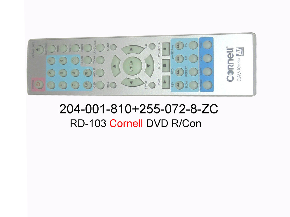 204 001 810 RD103 Cornell DVD R Con