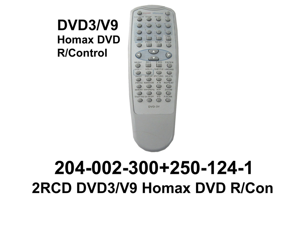 204 002 300 DVD3 9V Homax DVD R Con