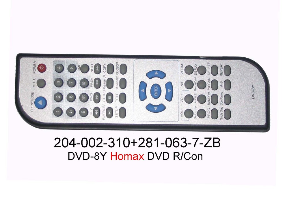 204 002 310  DVD 8Y Homax DVD R Con