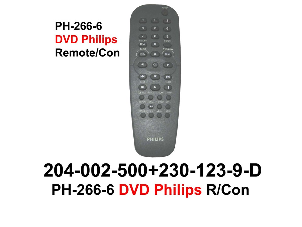 204 002 500 PH 266 6 DVD Philips R Con