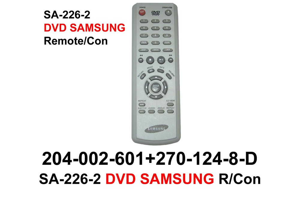 204 002 610 SA 226 2 DVD SAMSUNG R Con