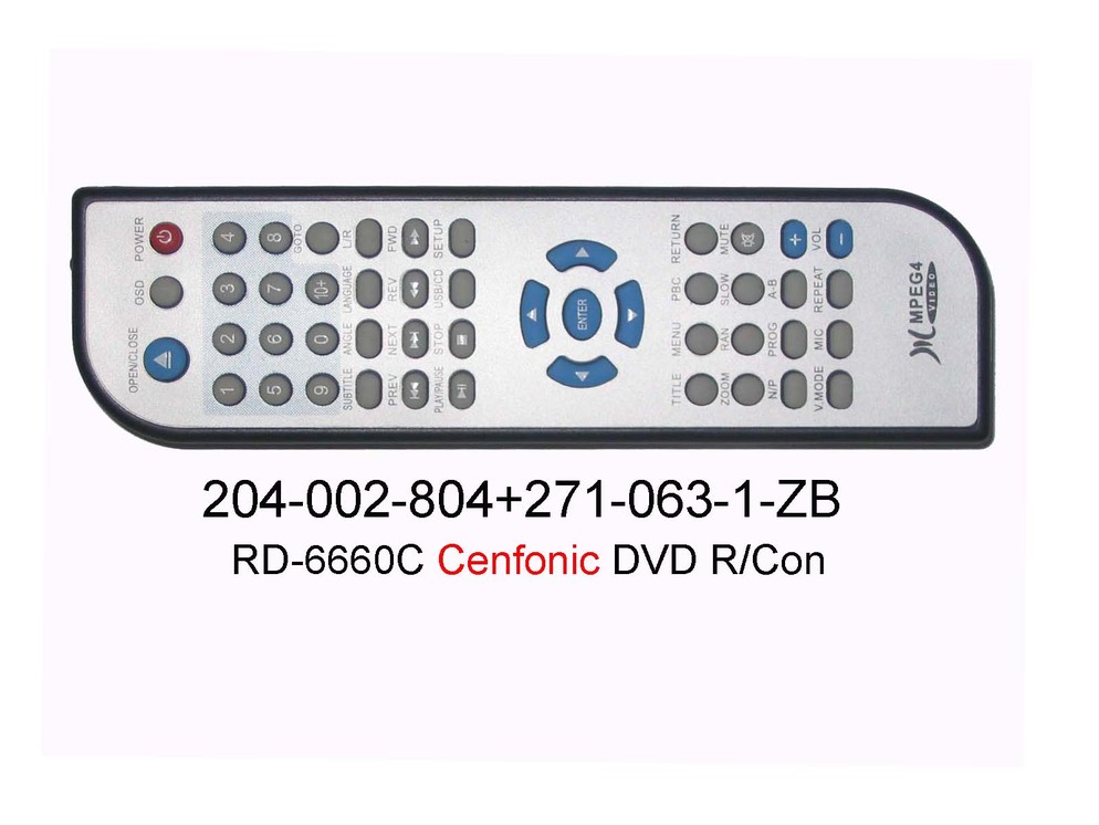 204 002 804 RD 6660C Cenfonic DVD R Con