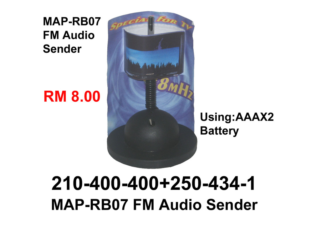 210 400 400 MAP RB07 FM Audio Sender