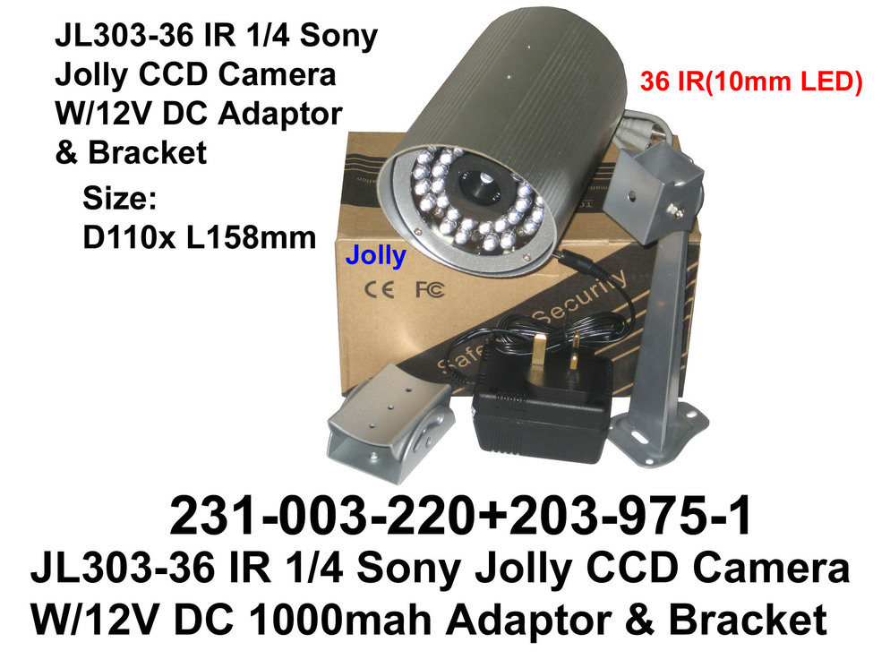 231 003 220 JL303 36 IR10mm 1 4 Sony Jolly CCD Camera