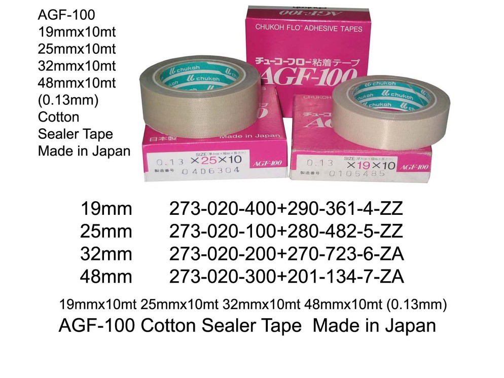 273 020 100 AGF 100 19 25 32 48mm Cotton Sealer Tape