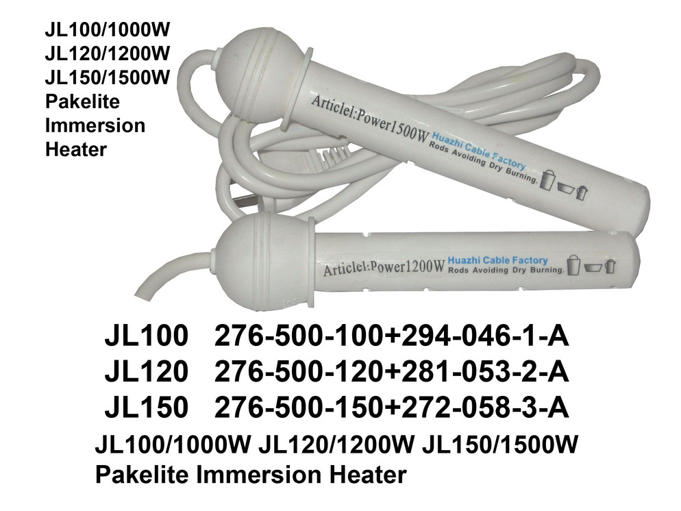 276 500 100 JL100 JL120 JL150 Pakelite Immersion Heater