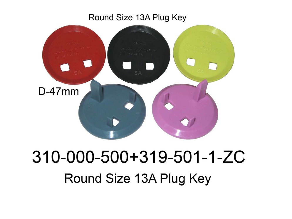 310 000 500 Round Size 13A Plug Key