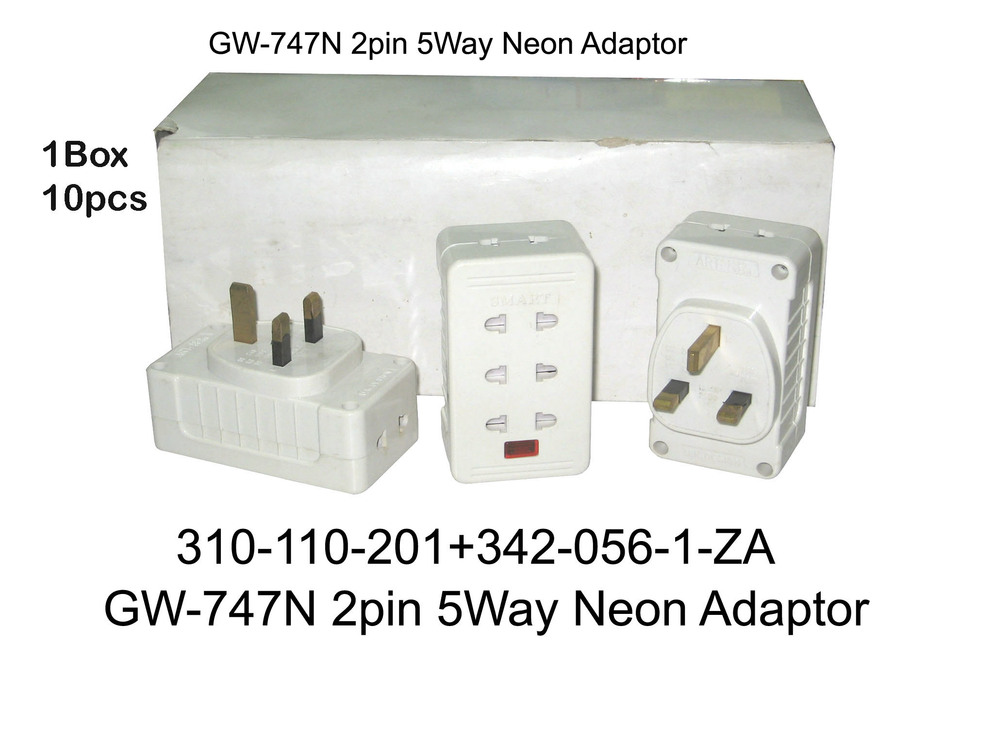 310 110 201 GW 747N 2p 5Way Neon Adaptor
