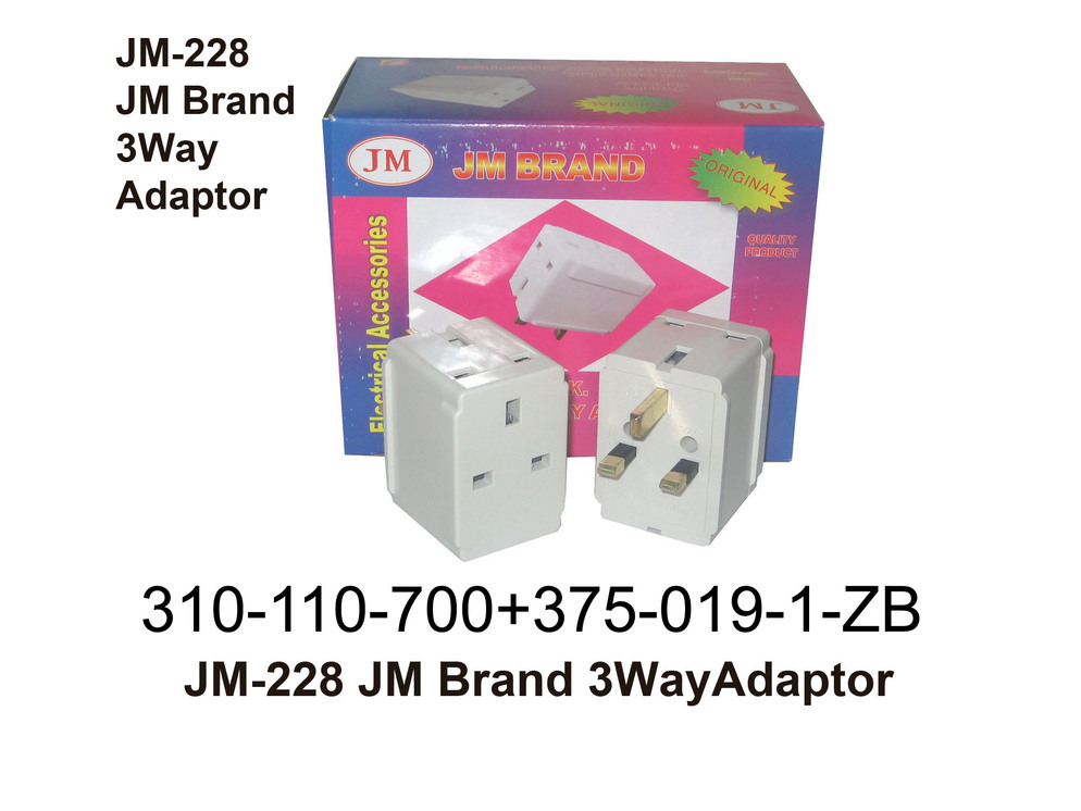 310 110 700 JM 228 JM Brand 3Way Adaptor copy