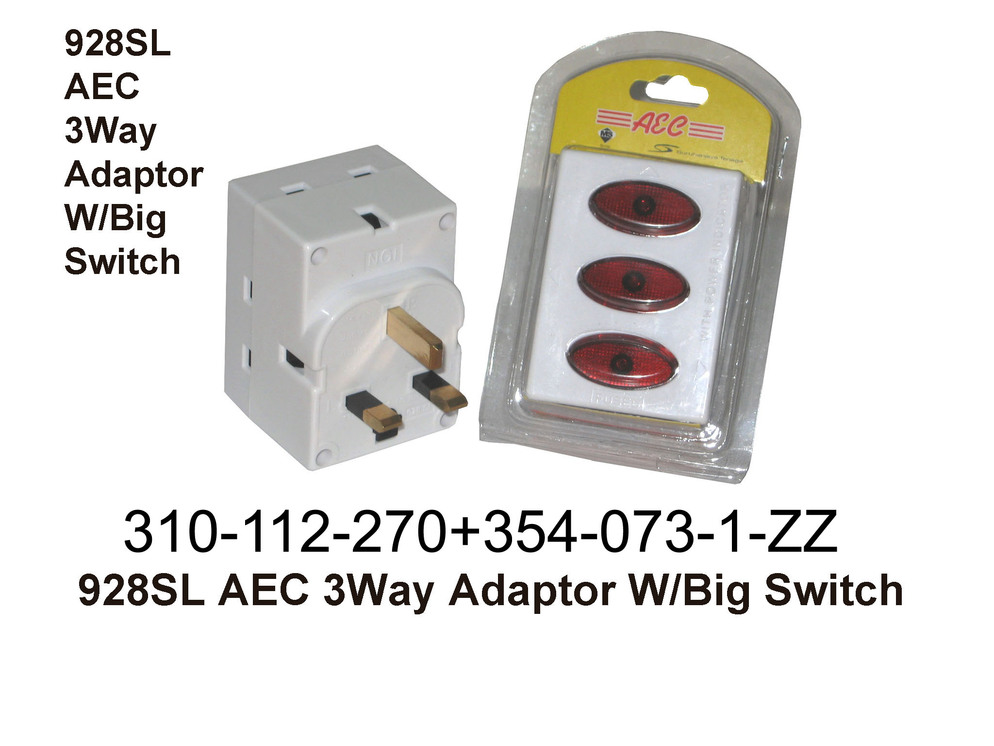 310 112 270 928SL AEC 3Way Adaptor W Big Switch