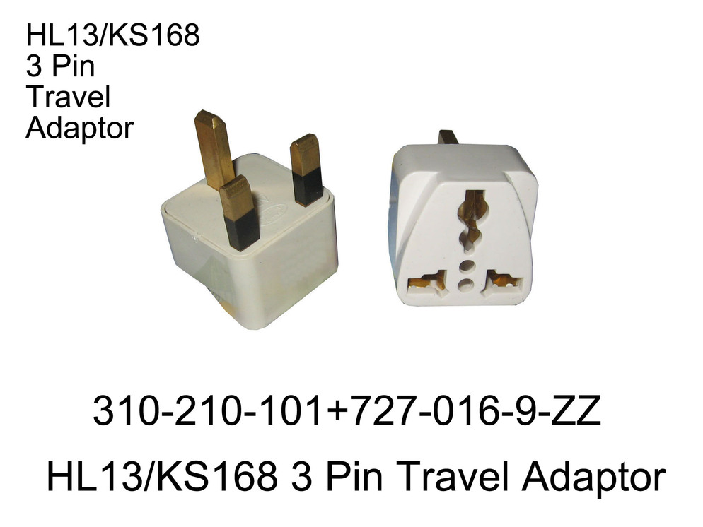 310 210 101 HL13 KS168 3 P TRAVEL ADAPTOR
