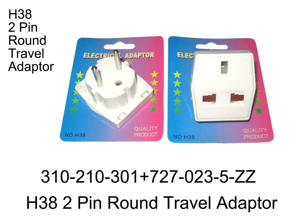 310 210 301 H38 2P ROUND TRAVEL ADAPTOR