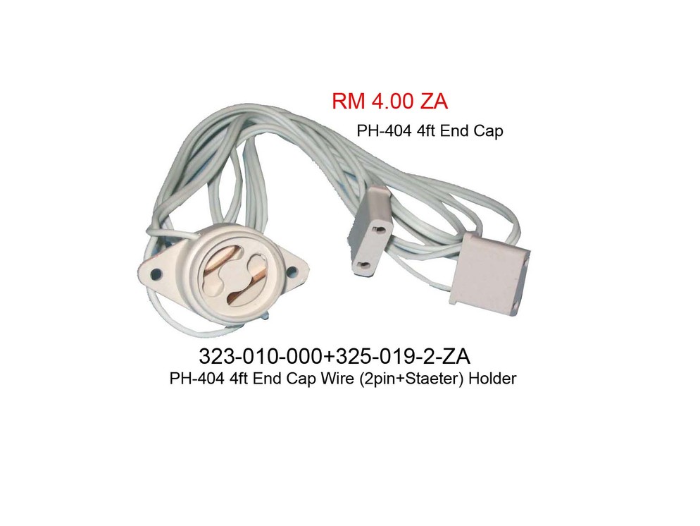 323010000 PH 404 4ft End Cap Wire (2pin Staeter) Holder