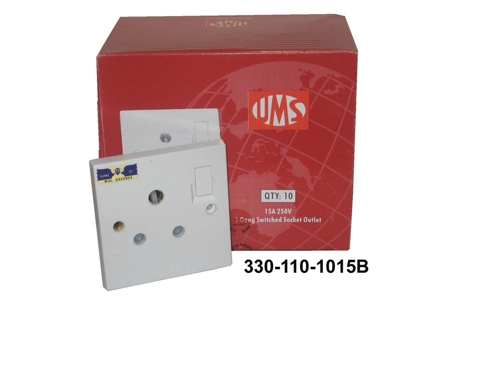 330 110 1015B 15A UMS Switch Socket