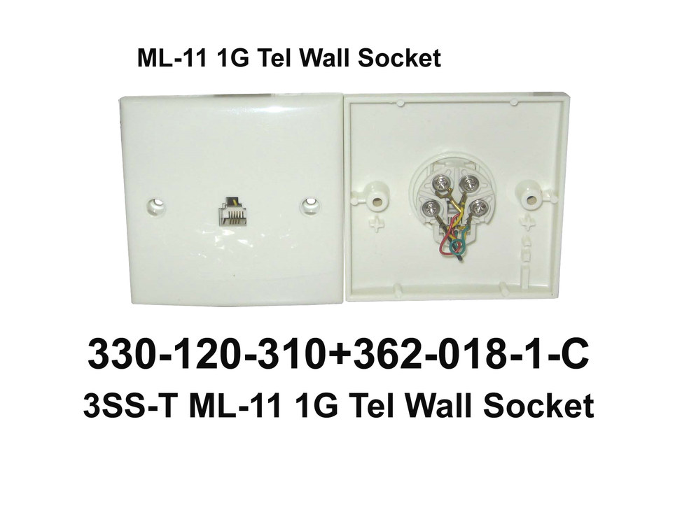 330 120 310 ML 11 1G Tel Wall Socket