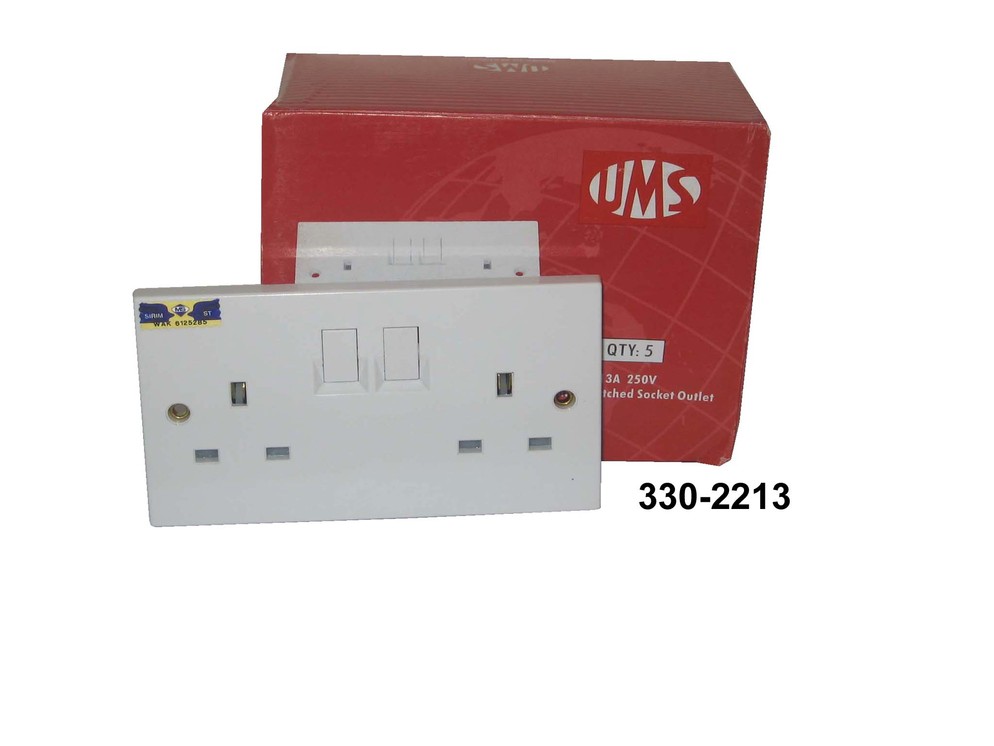 330 2213 13A 2G UMS Switch Socket