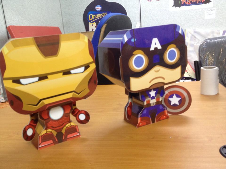 Hero Craft Model-Iron Man & Captain America