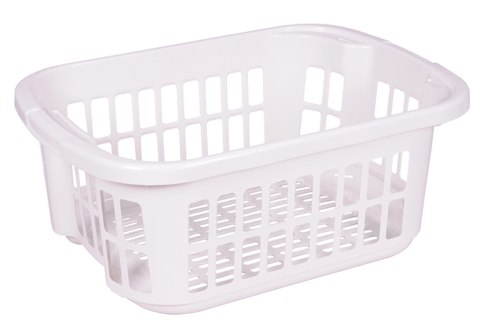 0701 Laundry Basket WHITE