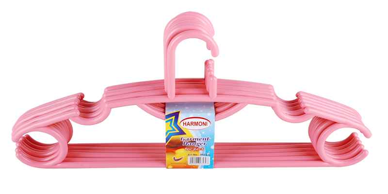 0022 6 Garment Hanger (6 Pcs) PINK