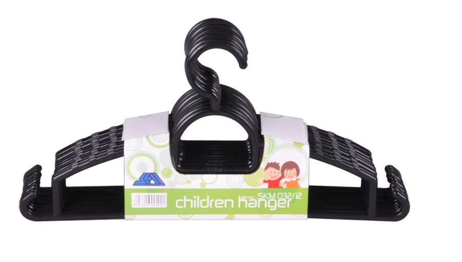 SKM032 12 Children Hanger (12 Pcs) BLACK