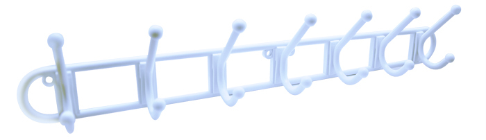 SKM8922 Plastic Hook (7's) WHITE