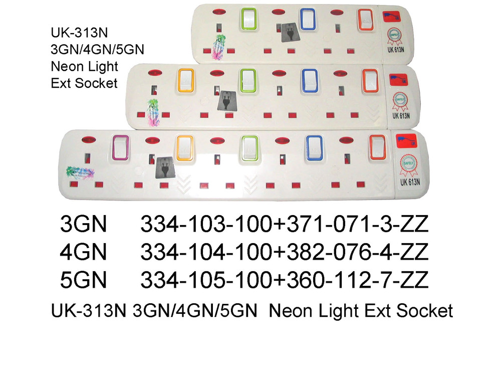 334 104 100 UK 313N 3GN 4GN 5GN Ext Socket