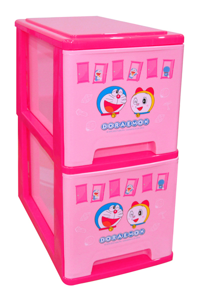 DM0888 2 2 Tiers Doraemon Series Mini Drawer D1PINK