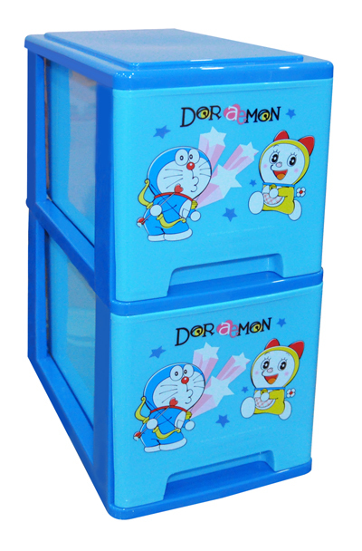 DM0888 2 2 Tiers Doraemon Series Mini Drawer D2BLUE