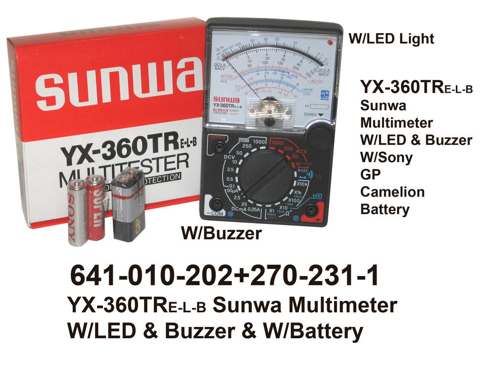 641 010 202 YX 360TRE L B Sunwa Multimeter W LED   Buzzer