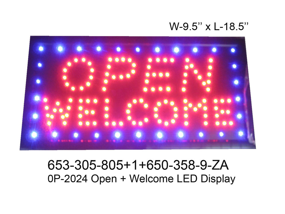 653 305 805 OP 2024 Open   Welcome LED Display