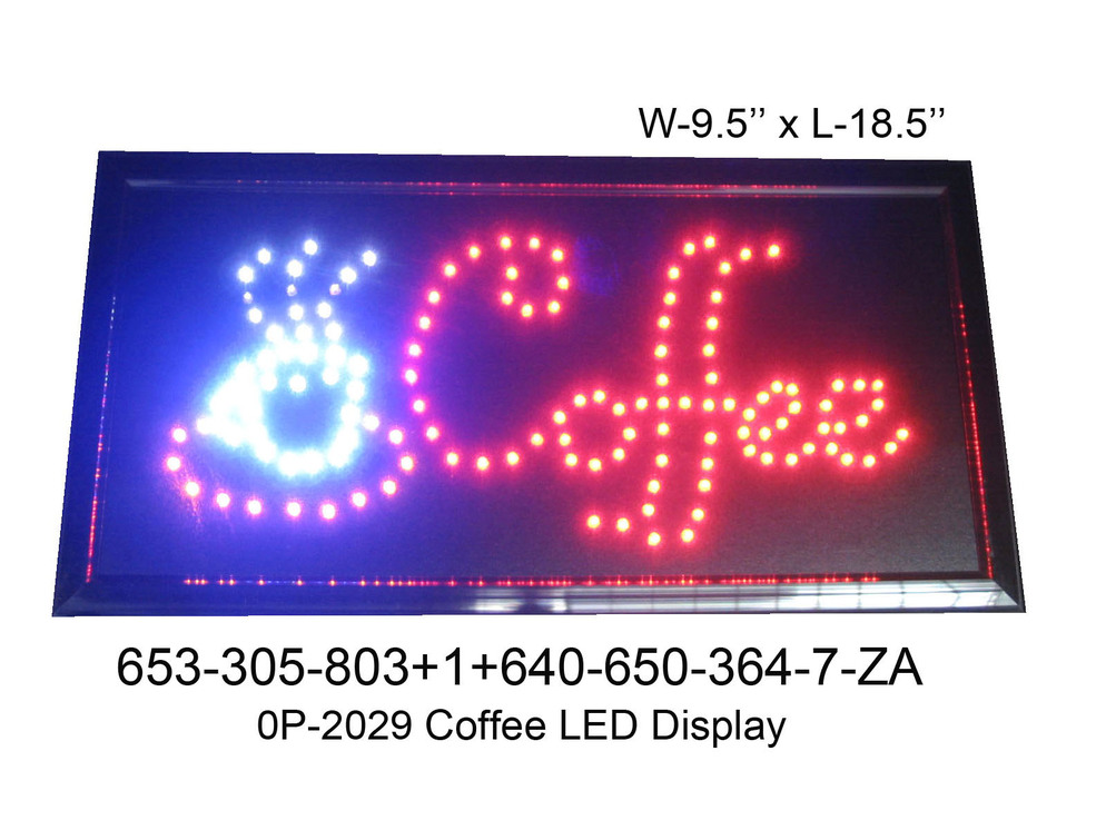653 305 803 OP 2029 Coffee LED Display W 9