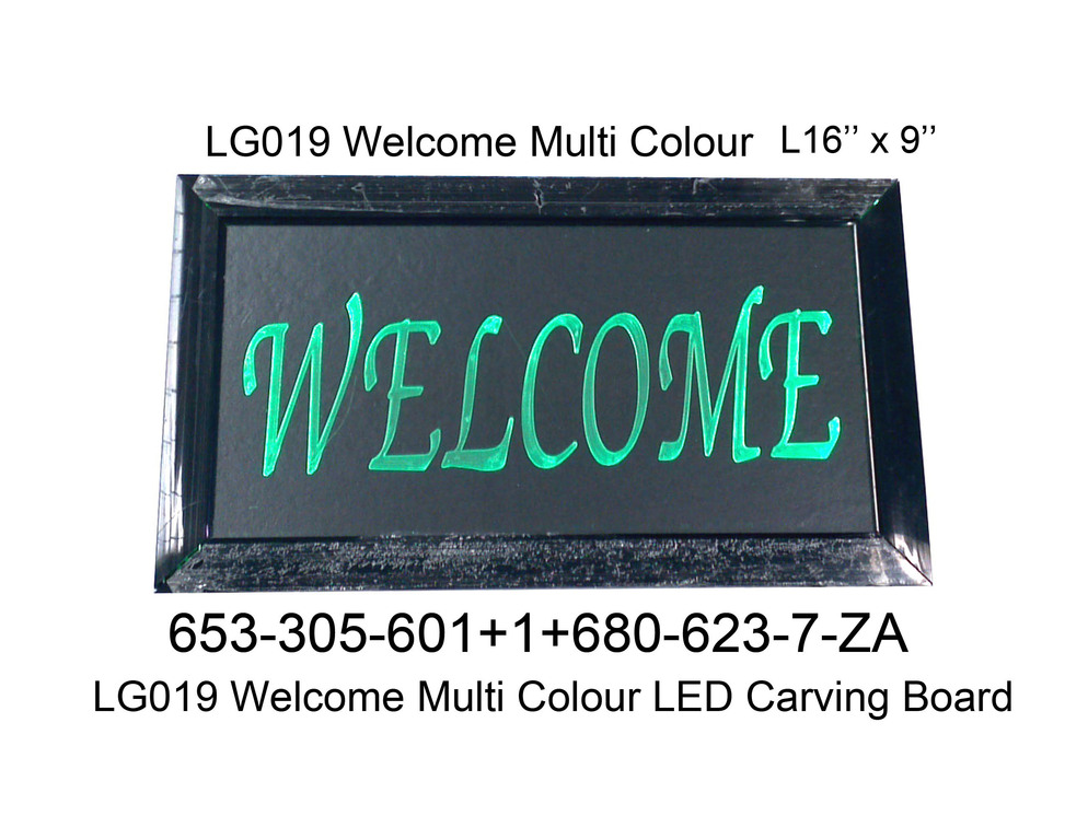653305601 LG019 16x9 Welcome LED Carving Board