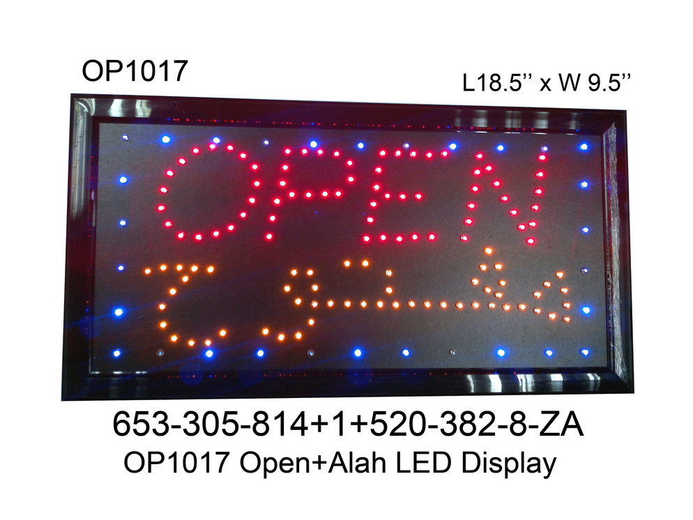 653305814 OP1017 Open Alah LED Display