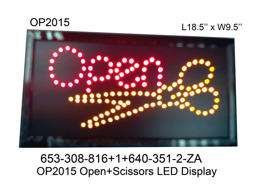 653305816 OP2015 Open   Scissors Led Display