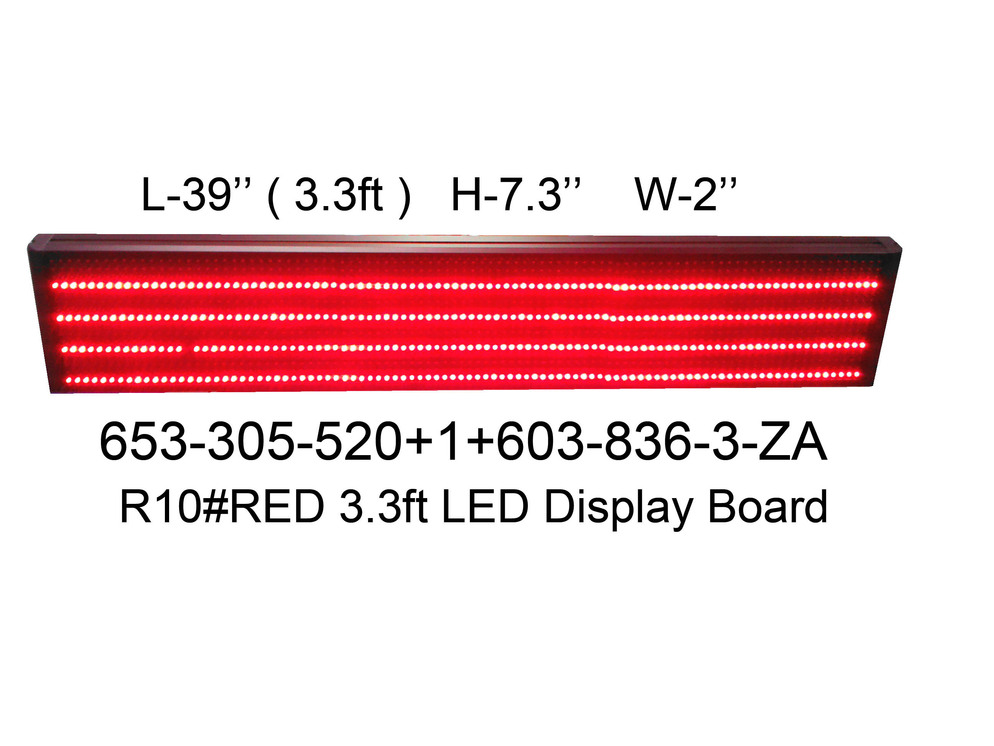 653 305 520 R10 RED 3 3ft LED Display