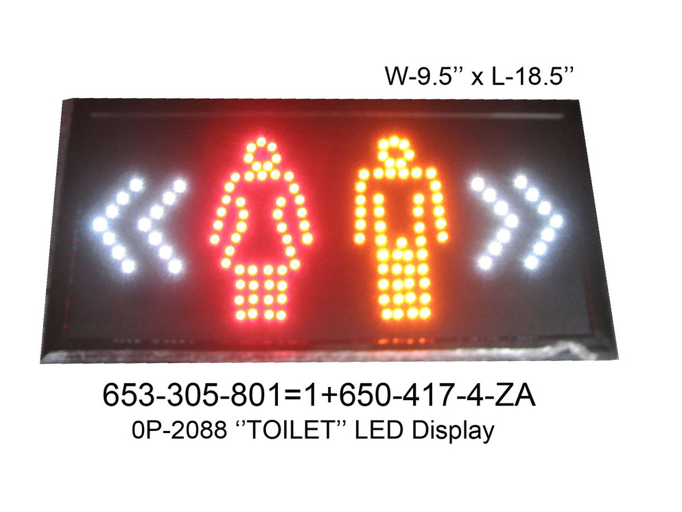 653 305 801 OP 2088 TOILET LED Display
