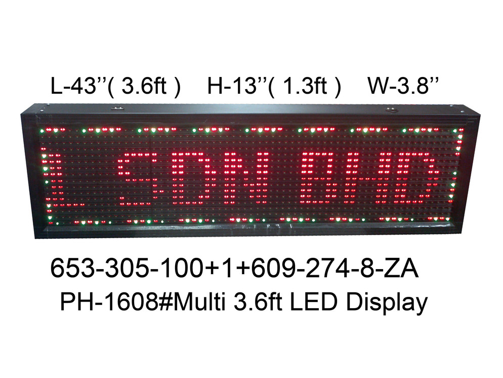 653 305 100 PH 1608  Multi 3 6ft LED Display