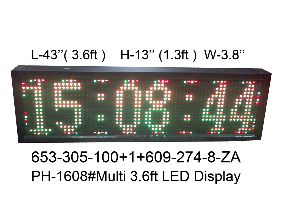 653 305 100 PH 1608 Multi 3 6ft LED Display