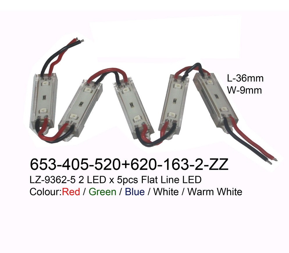 653 405 520 LZ9362 2 2LED x 5ps Flat Line Led
