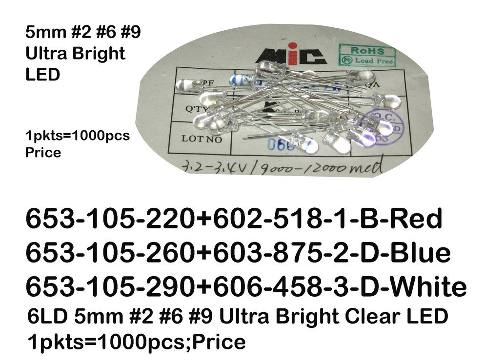 653 105 290 5mm Ultra Bright White