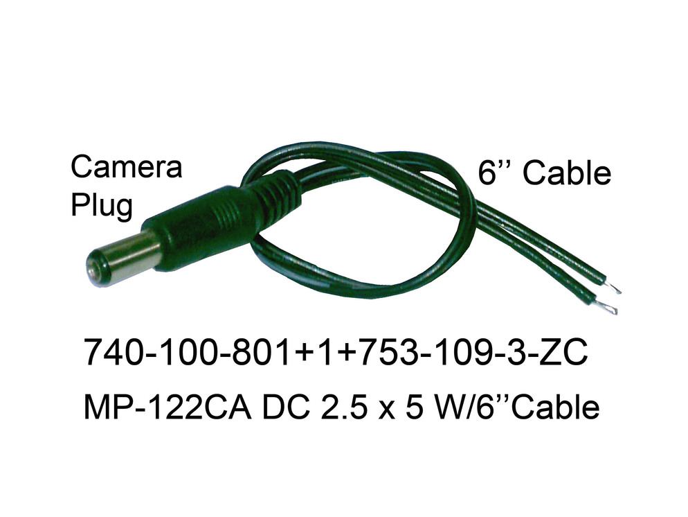 740 100 801 MP122CA DC Plug w Cable