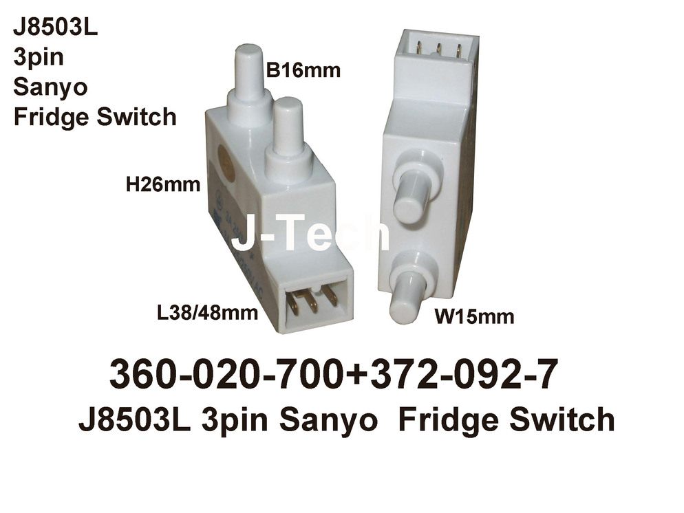 360 020 700 J8503L 3pin Sanyo Fridge Switch