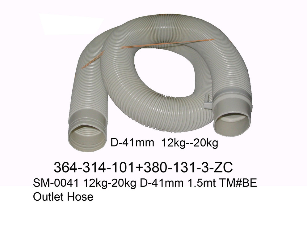 364 314 101 SM 0041 12kg 20kg D 41mm 1 5mt Outlet Hose